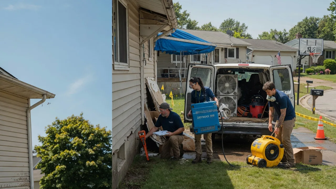 Ceiling Leak Cleanup in Milan, PA near me